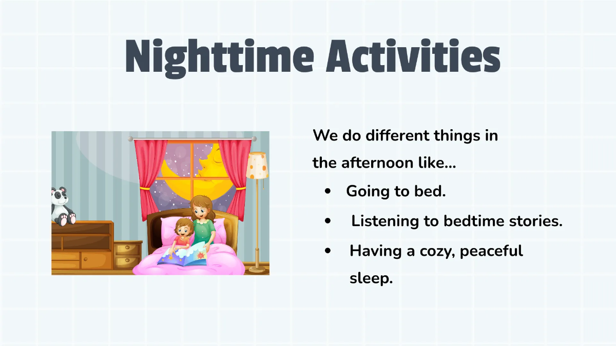 Free Recognizing Morning, Afternoon, and Nighttime Template to Edit Online