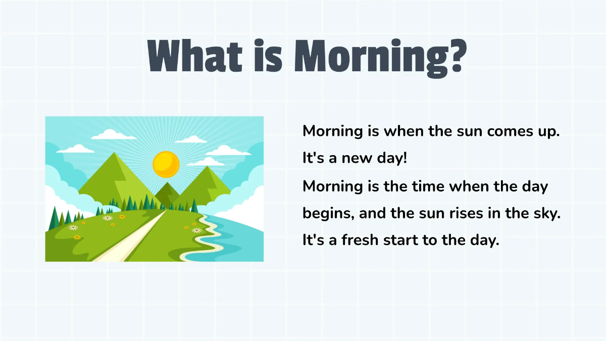 Free Recognizing Morning, Afternoon, and Nighttime Template to Edit Online
