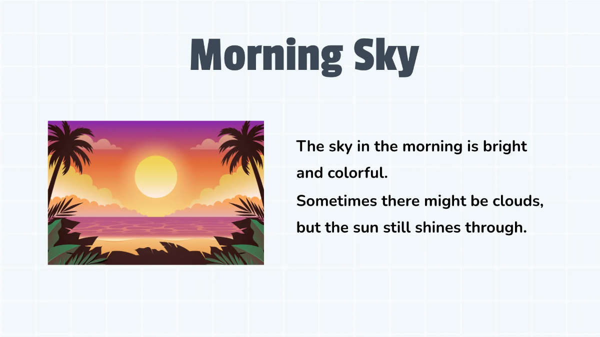 Free Recognizing Morning, Afternoon, and Nighttime Template to Edit Online