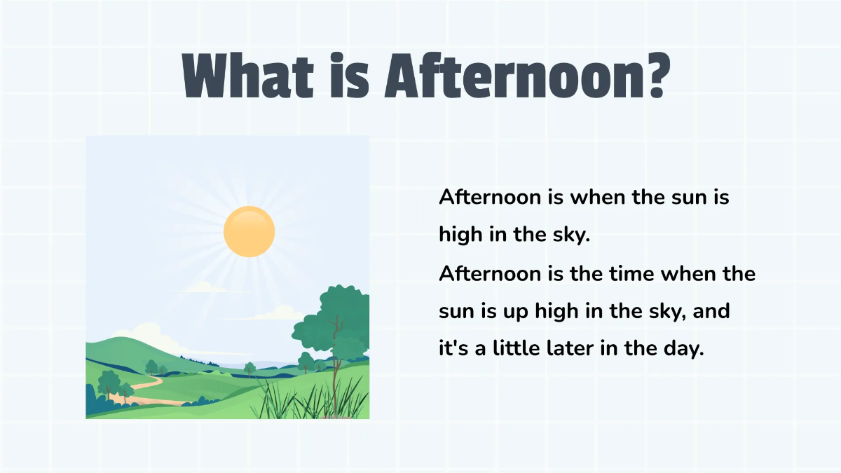 Free Recognizing Morning, Afternoon, and Nighttime Template to Edit Online