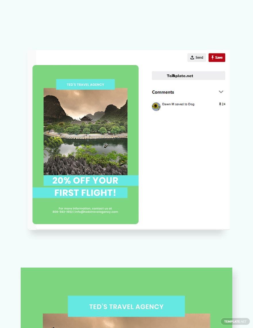 Free Vacation Travel Pinterest Pin Template