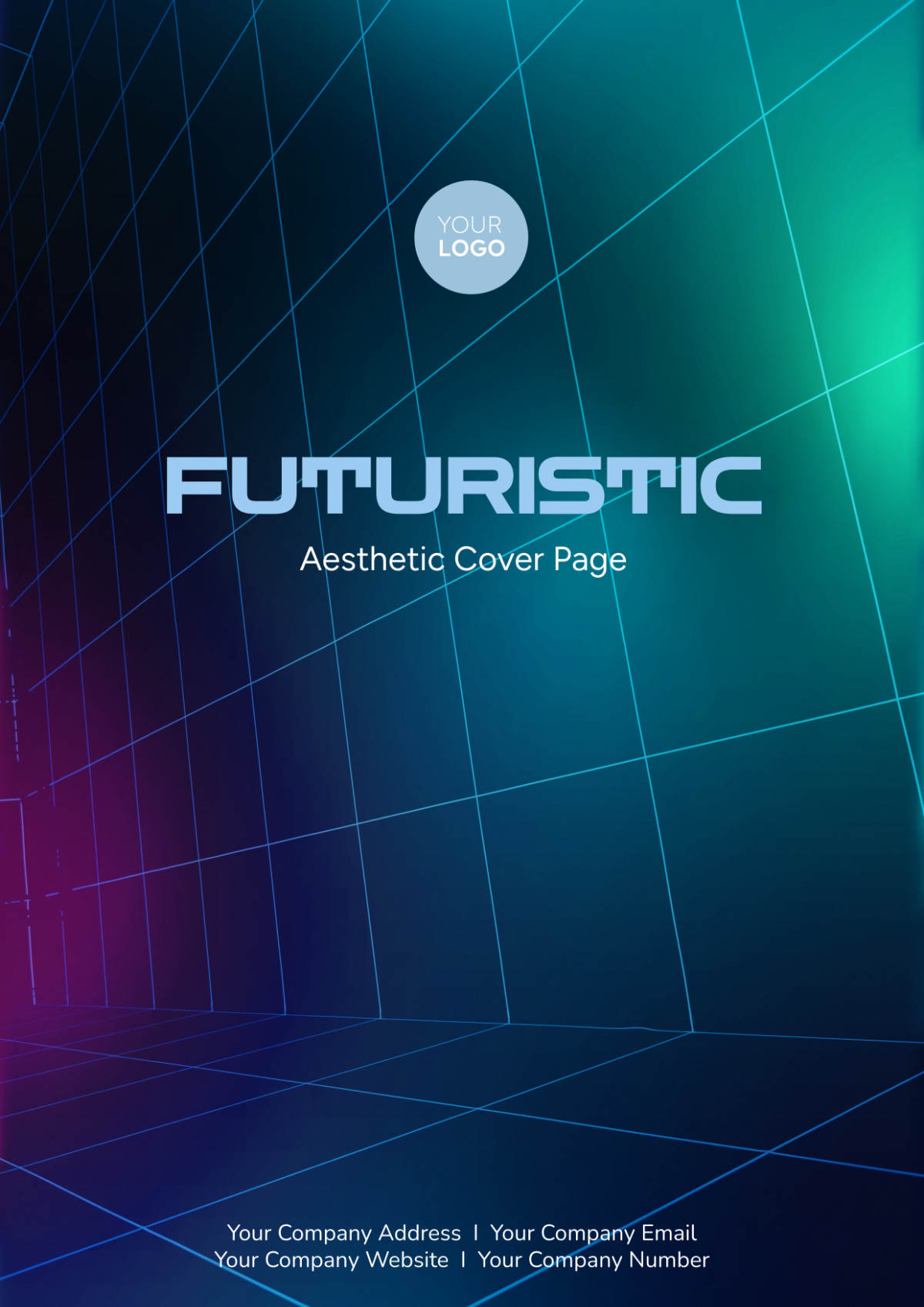 Futuristic Aesthetic Cover Page