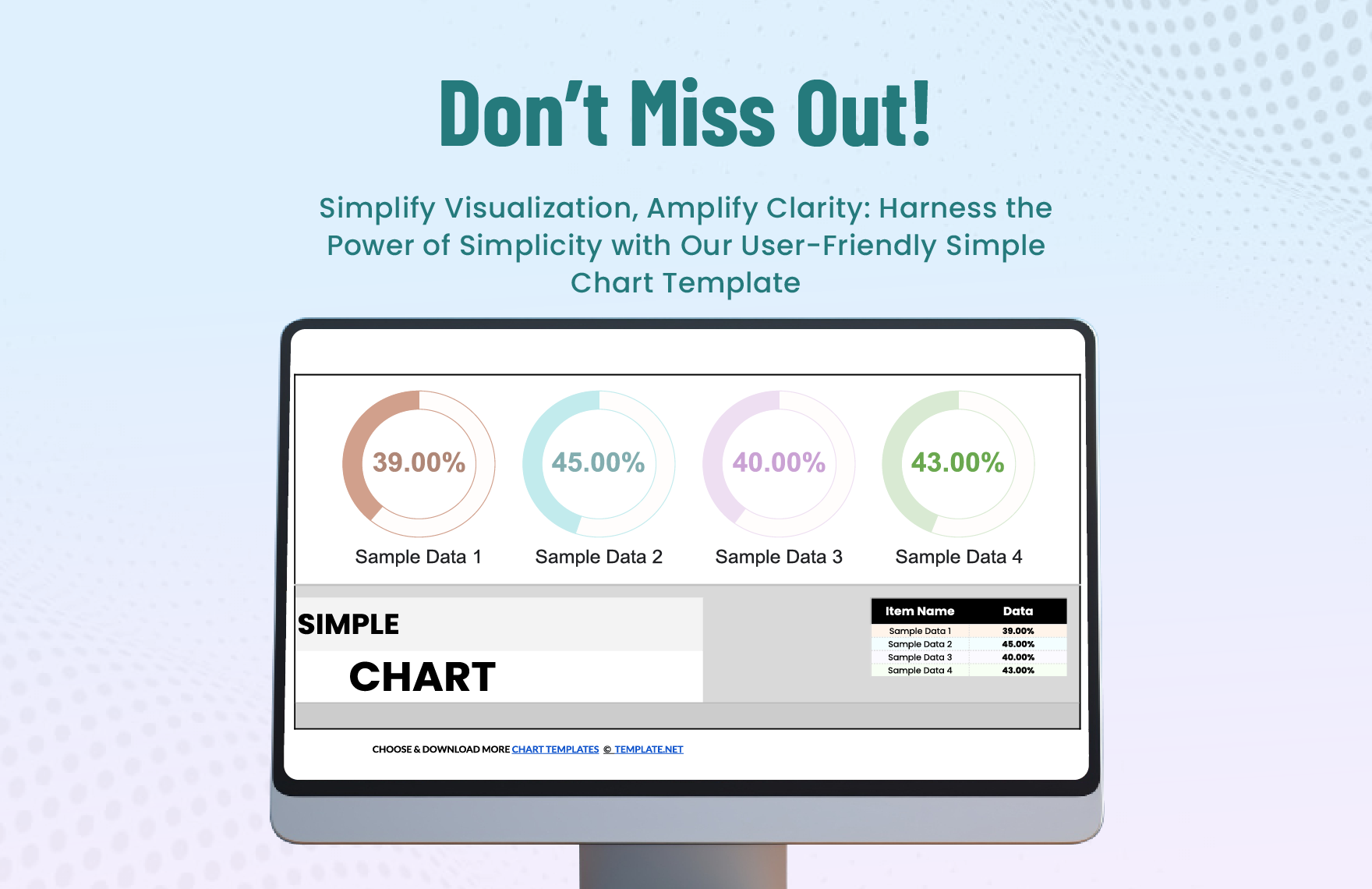 Free Simple Chart Template - Download in Excel, Google Sheets