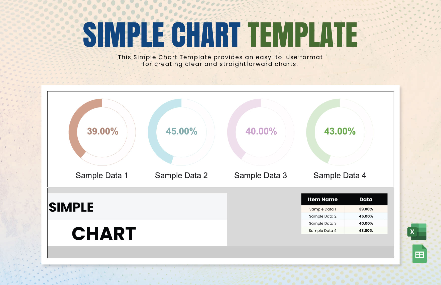 Simple Chart Template in Excel, Google Sheets - Download | Template.net