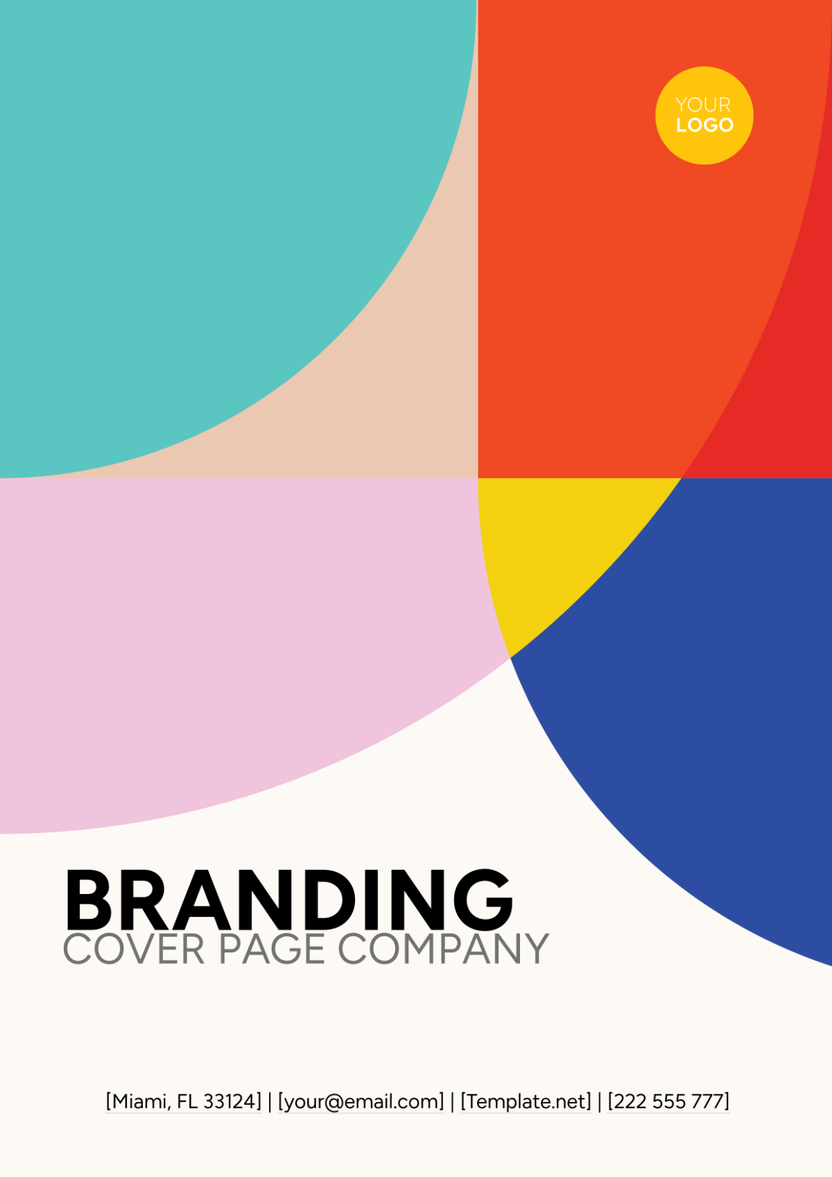 Branding Cover Page Company Template