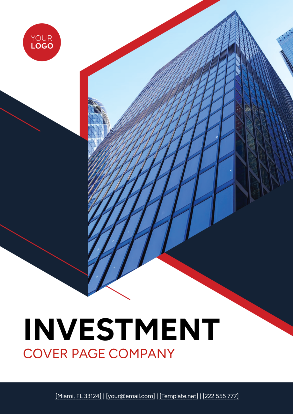 Investment Cover Page Company Template