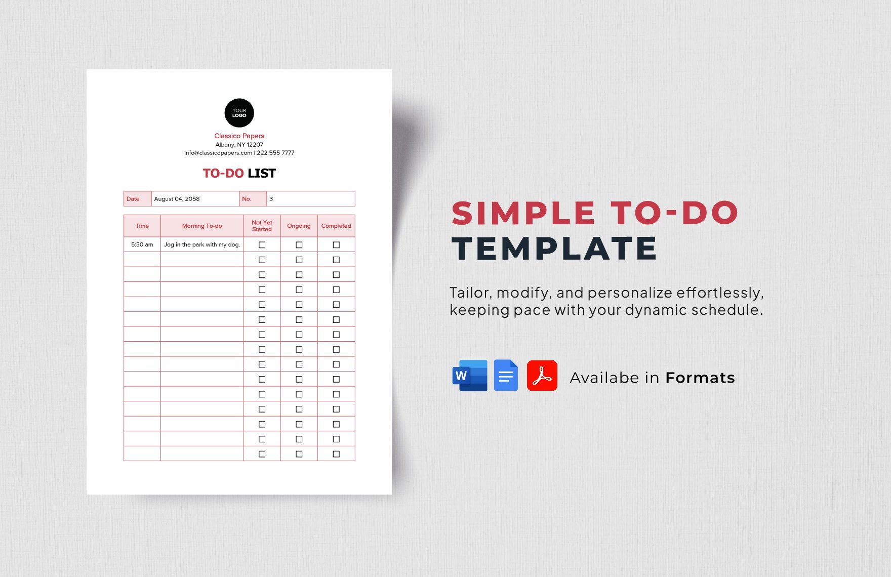 Simple To-Do Template