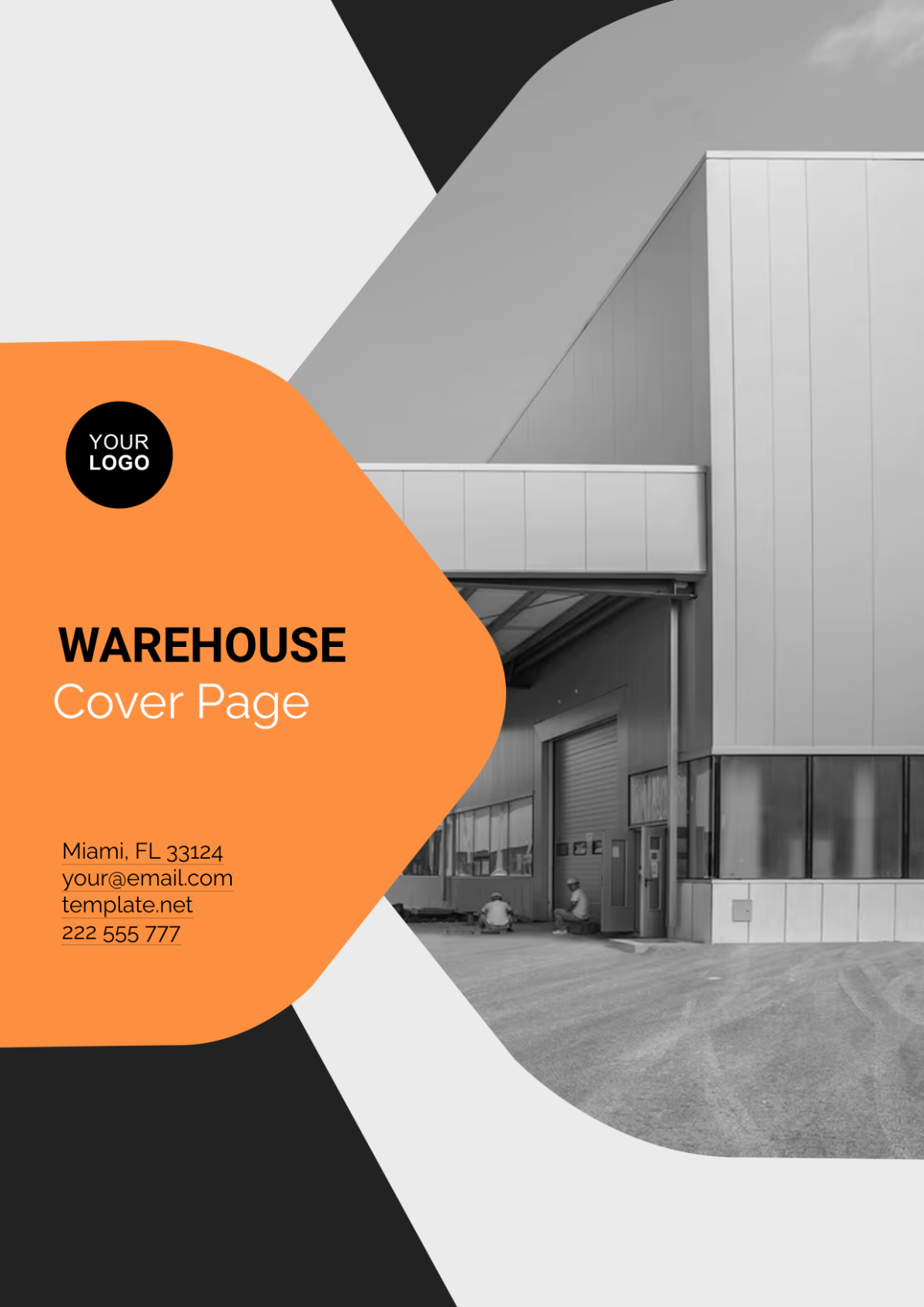 Free Warehouse Cover Page Address Template