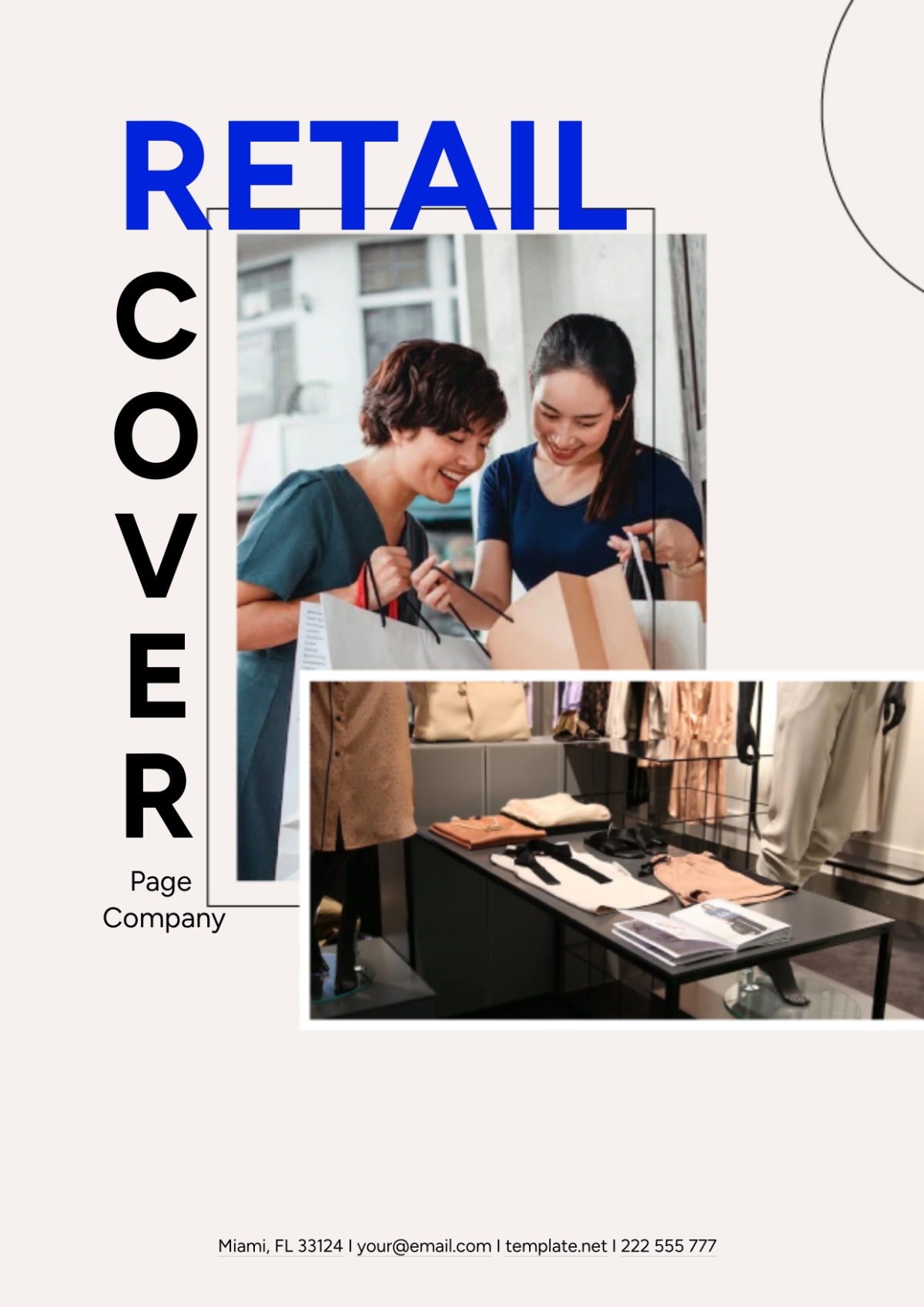Retail Cover Page Company Template