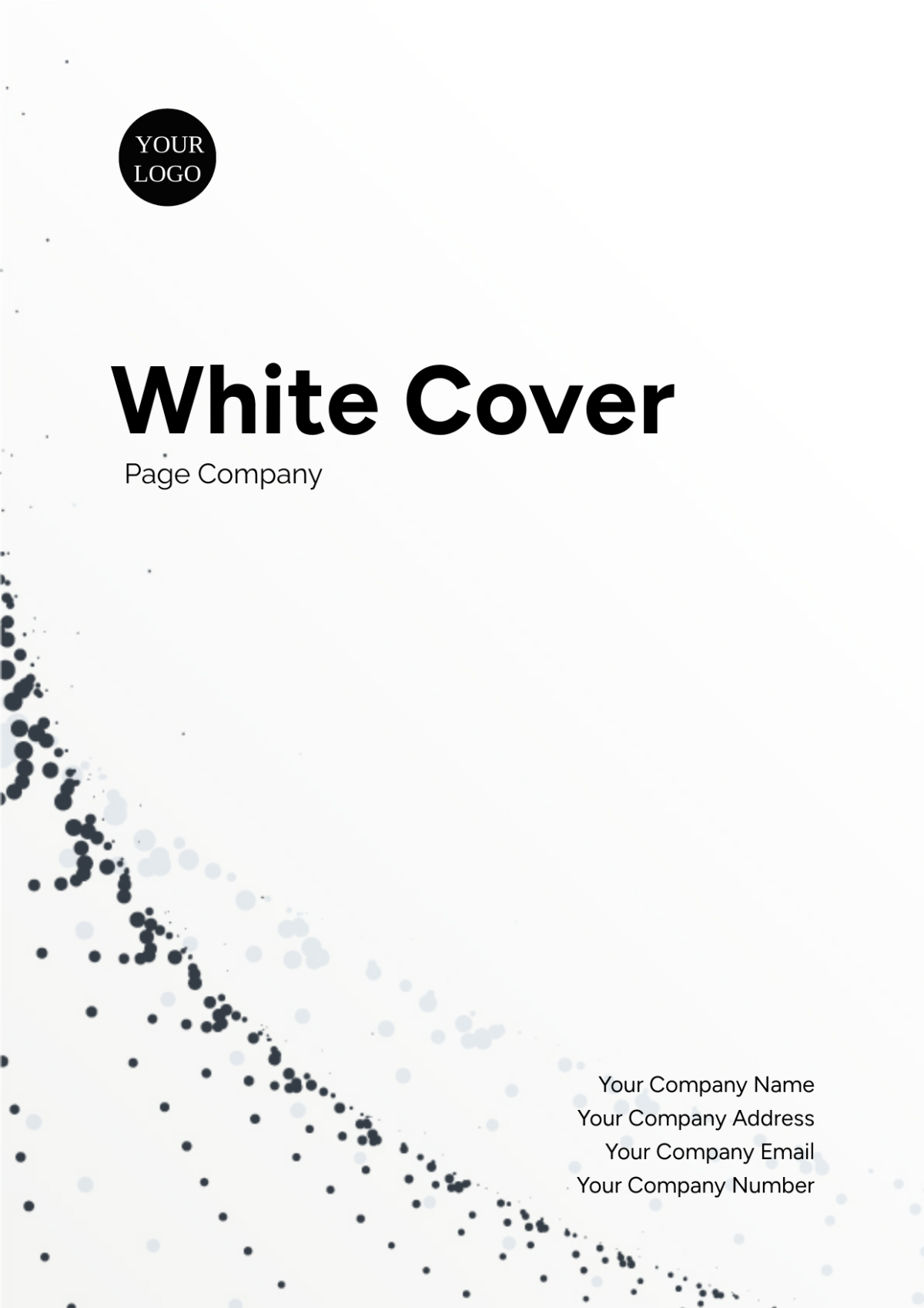 White Cover Page Company Template - Edit Online & Download