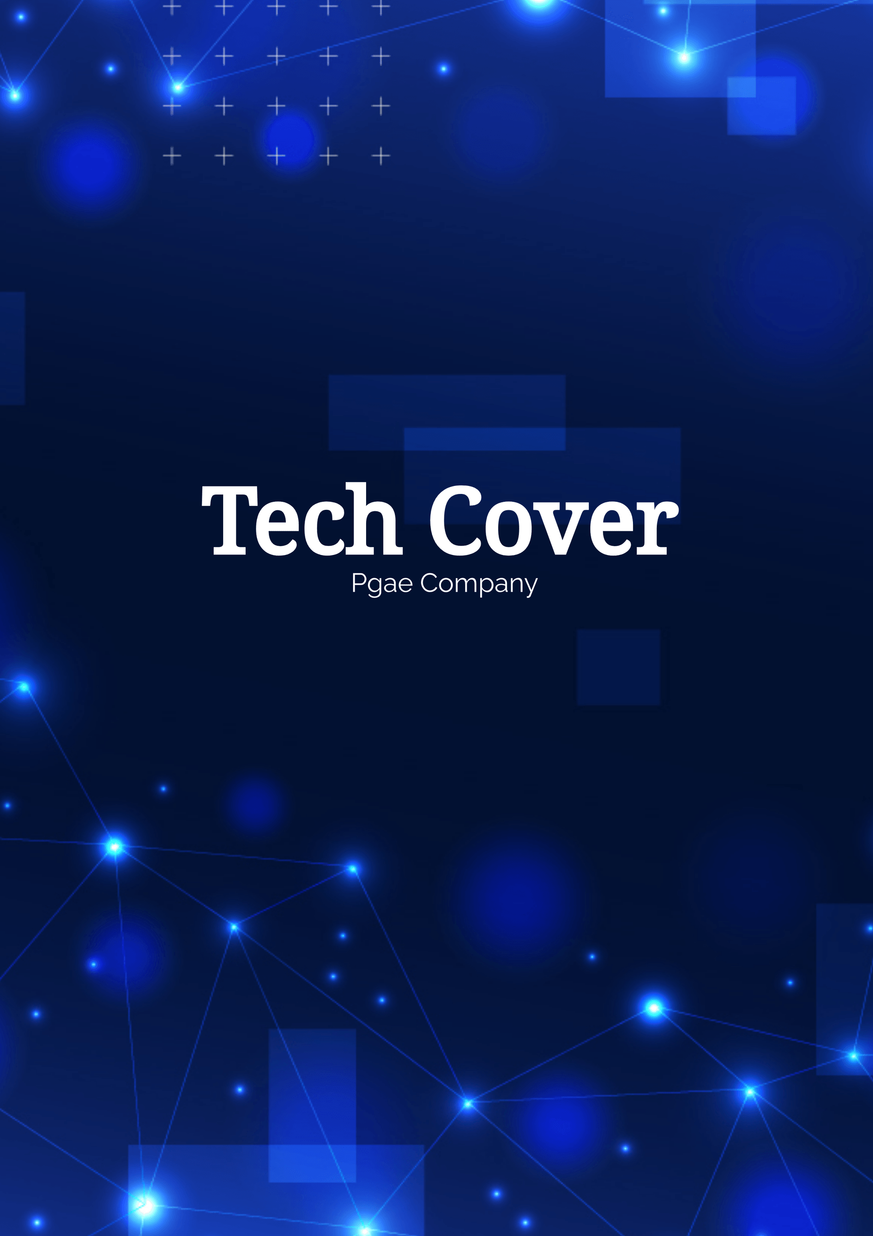 Tech Cover Page Company Template