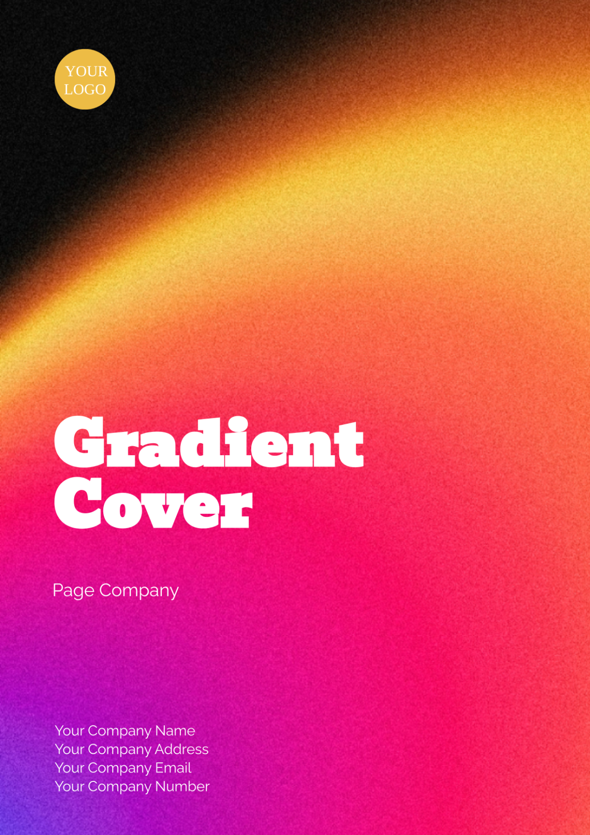 Gradient Cover Page Company
