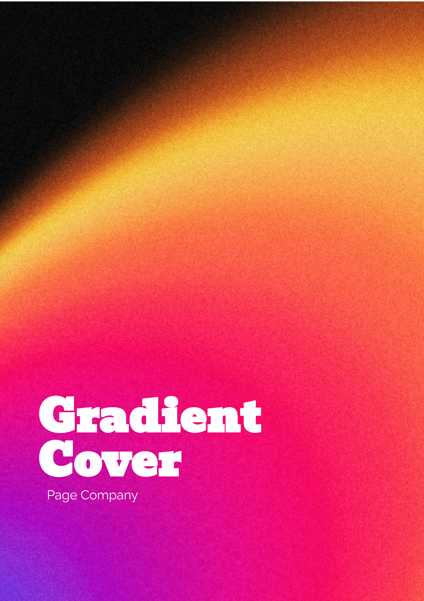 Gradient Cover Page Company Template