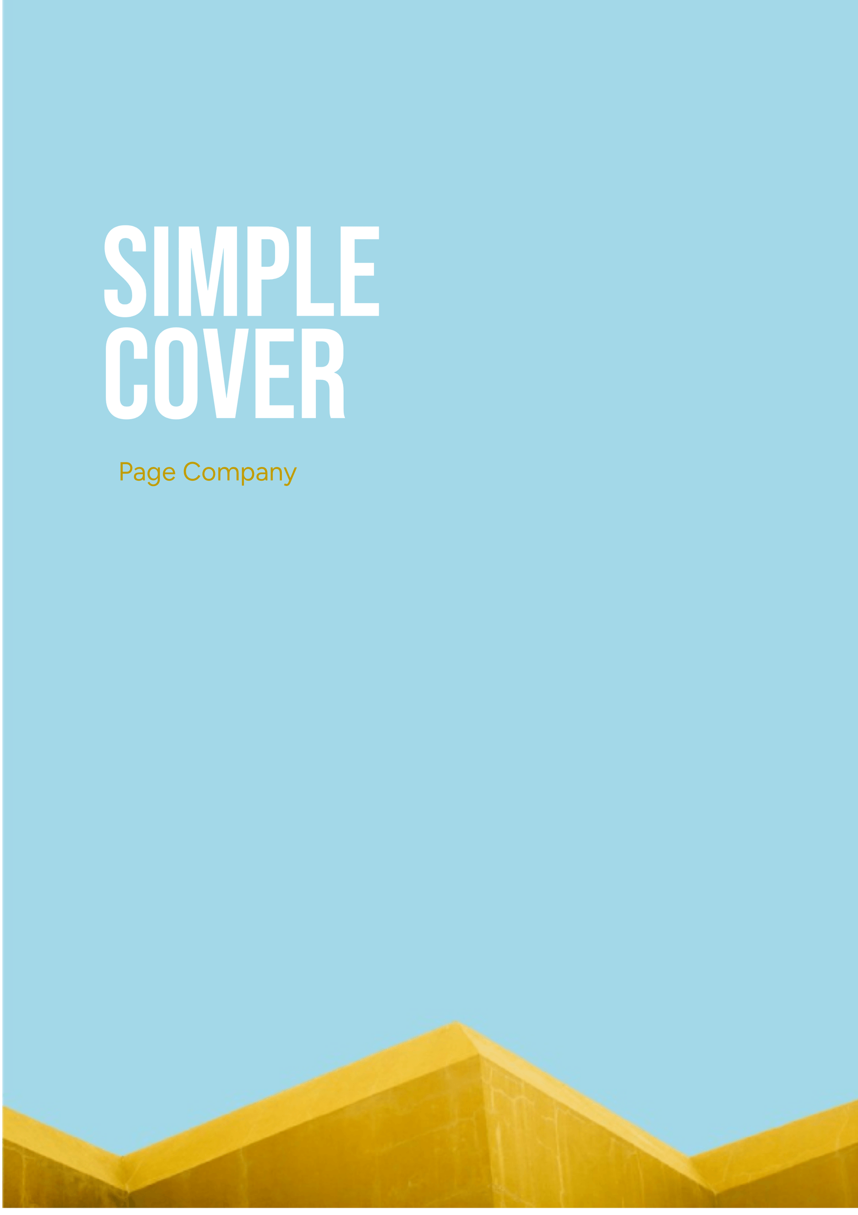 Simple Cover Page Company