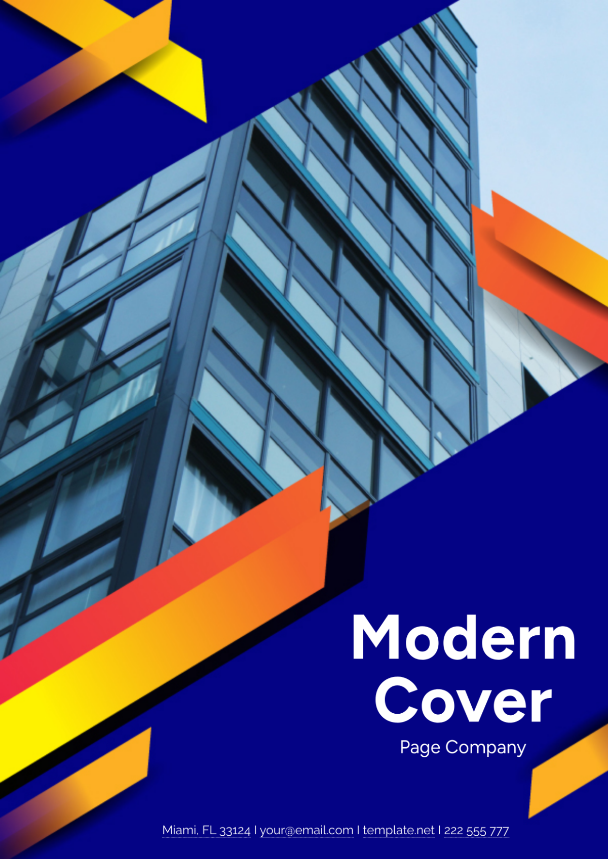 Modern Cover Page Company Template