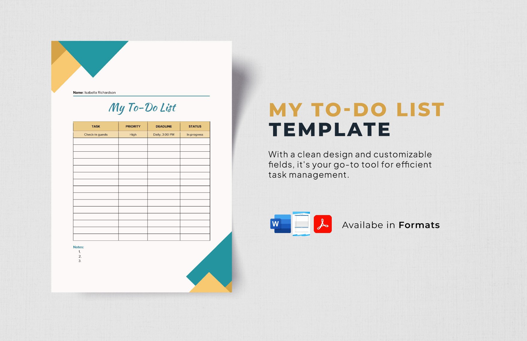 My To-Do List Template
