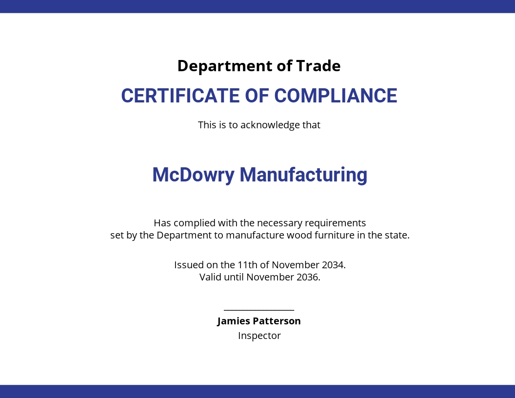 Manufacturer Certificate of Compliance.jpe
