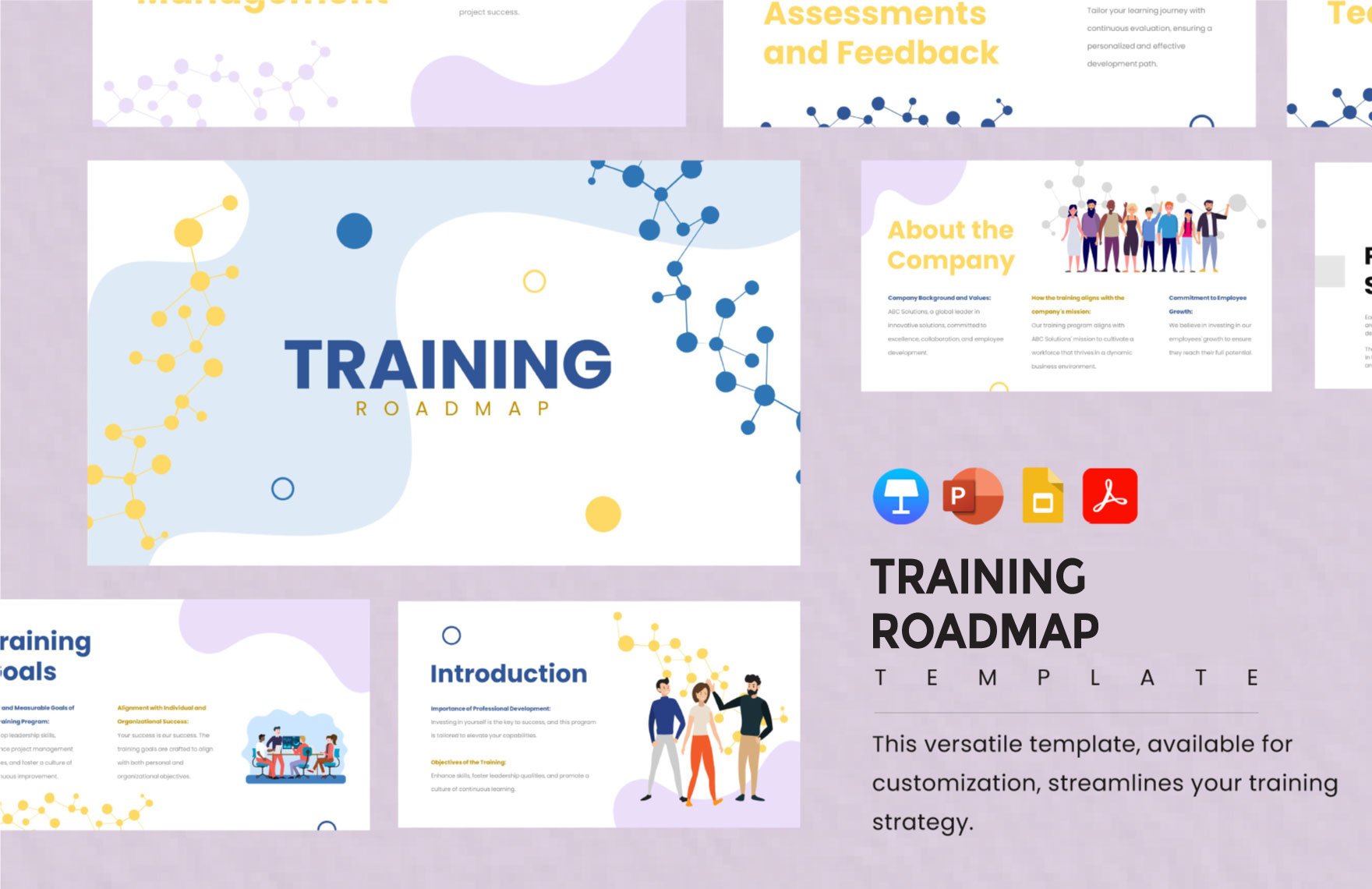 Free Training Roadmap Template in PDF, PowerPoint, Google Slides, Apple Keynote