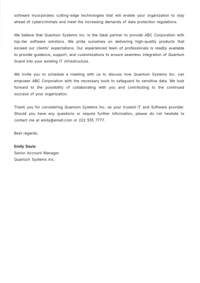 Free Job Offer Proposal Letter Template to Edit Online
