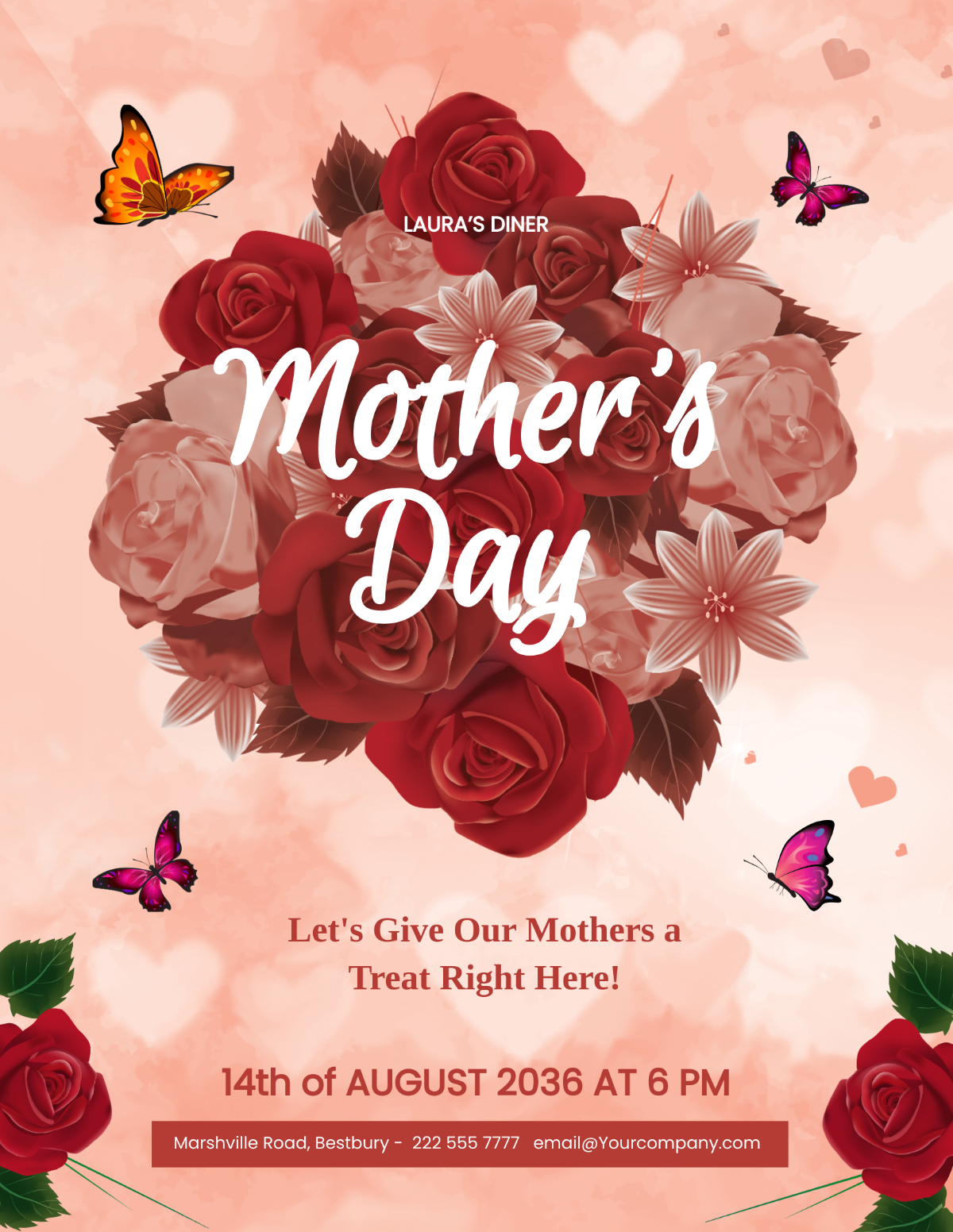 Editable Mother's Day Flyer Template