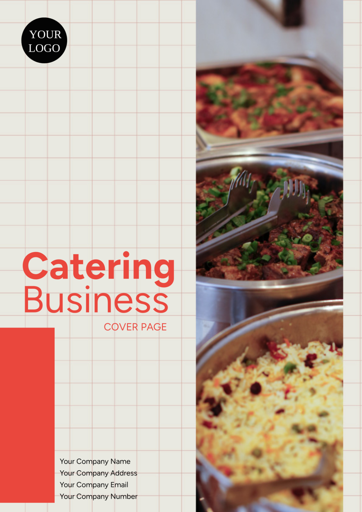 Catering Business Cover Page
