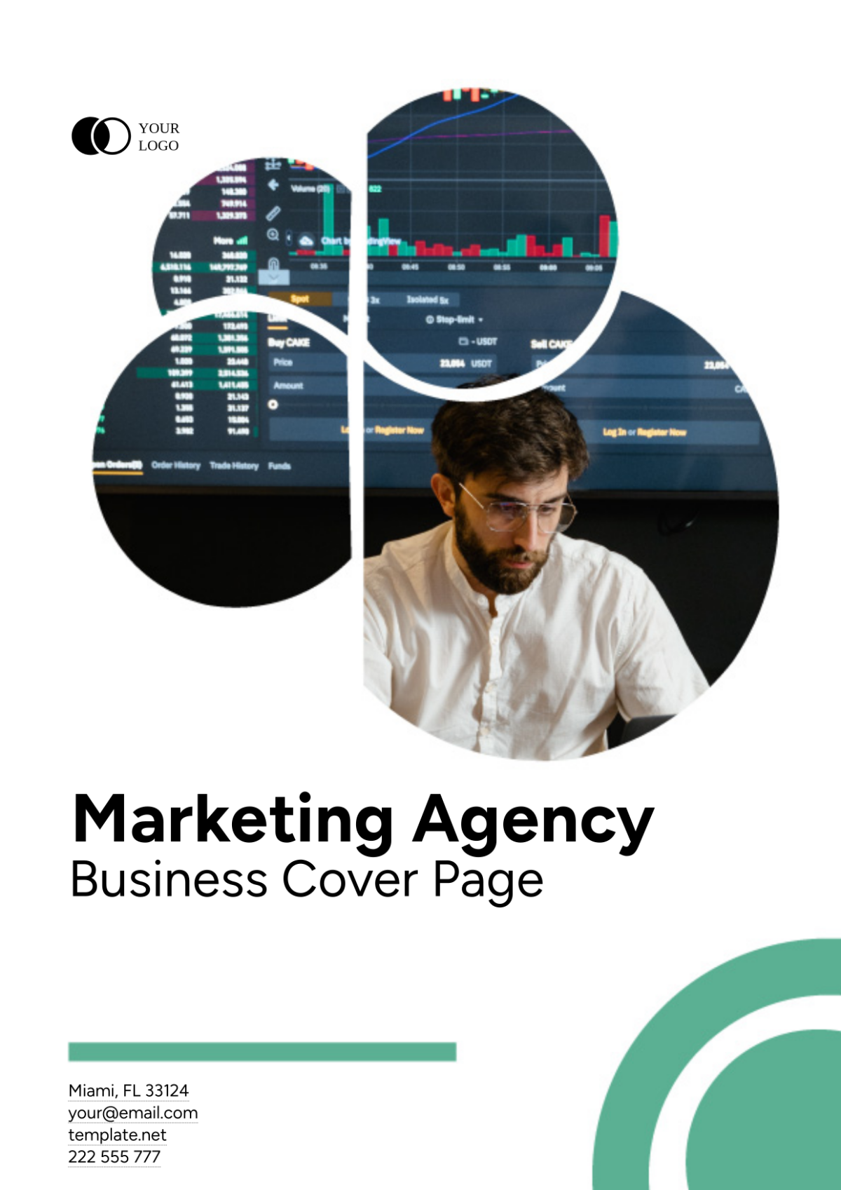 Marketing Agency Business Cover Page Template