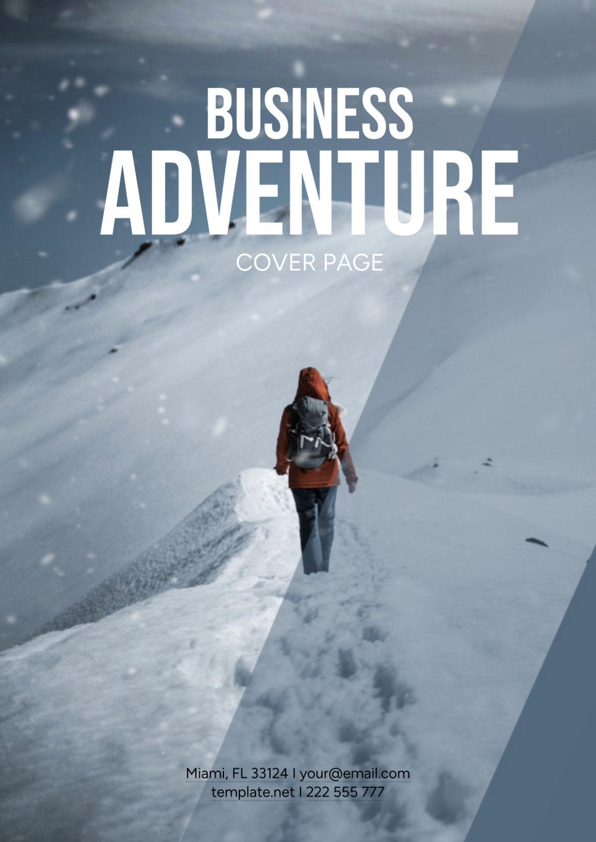 Adventure Tours Business Cover Page Template