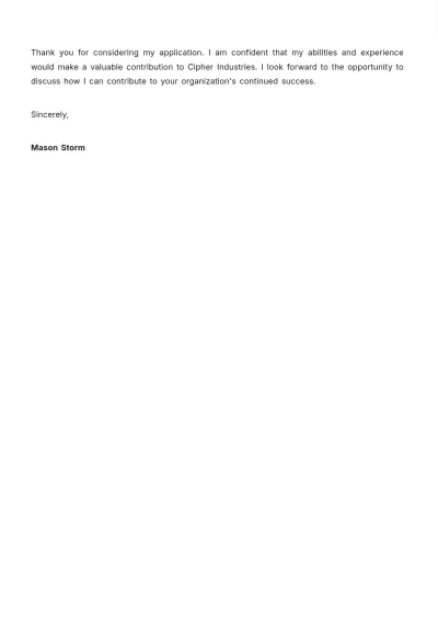 Free Job Letter Of Interest Template to Edit Online