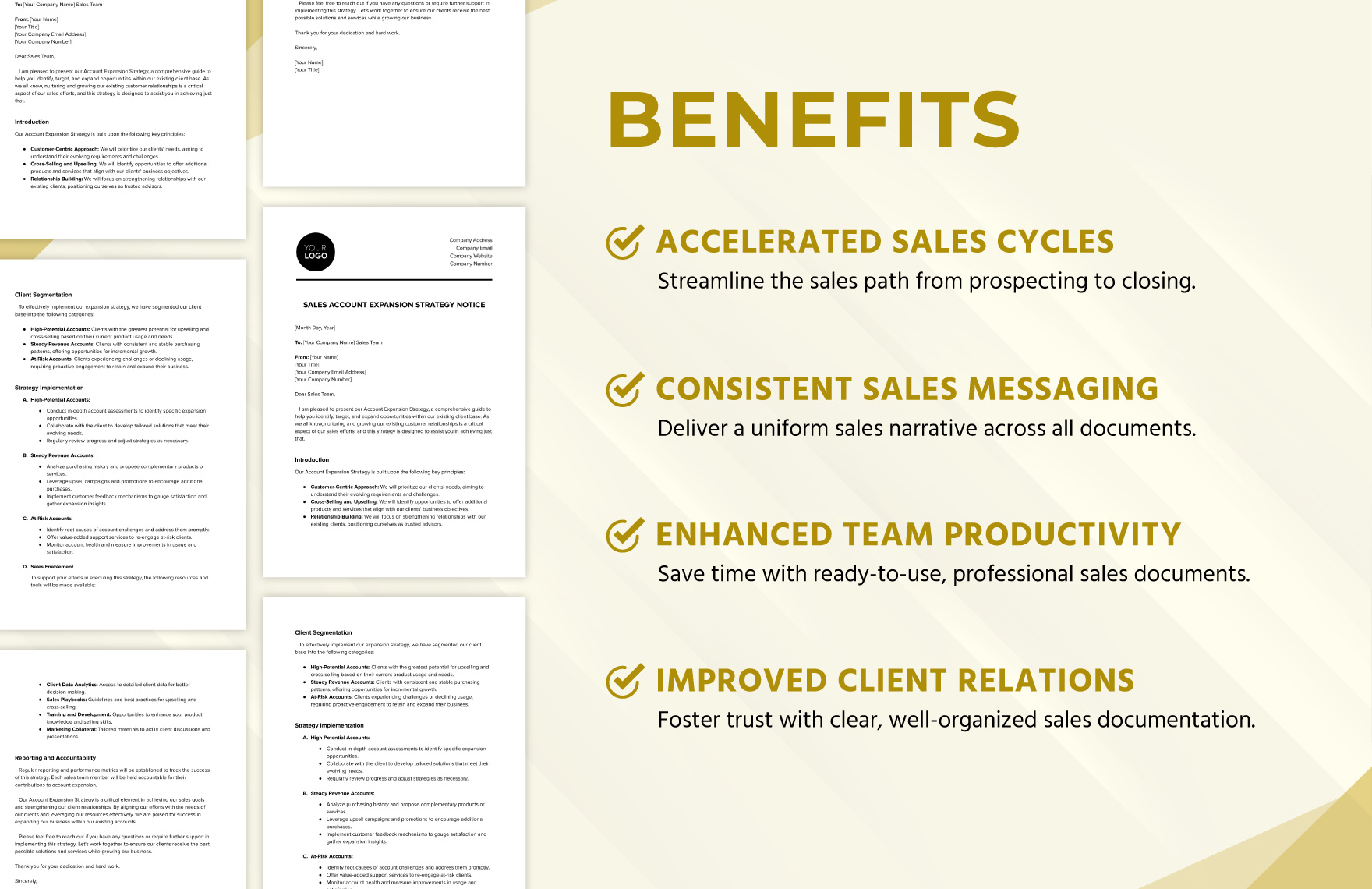 Sales Account Expansion Strategy Notice Template