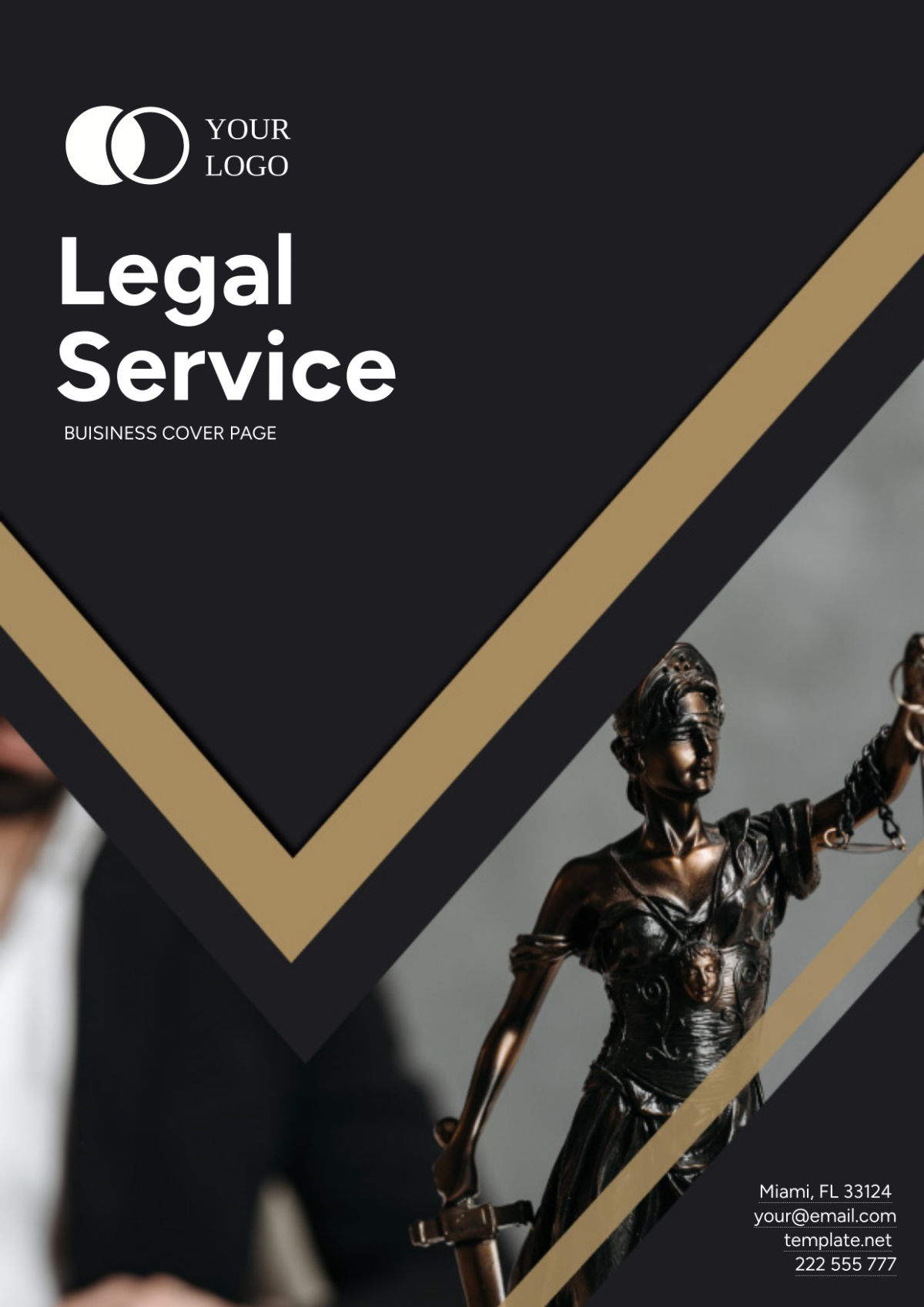 Legal Services Business Cover Page Template