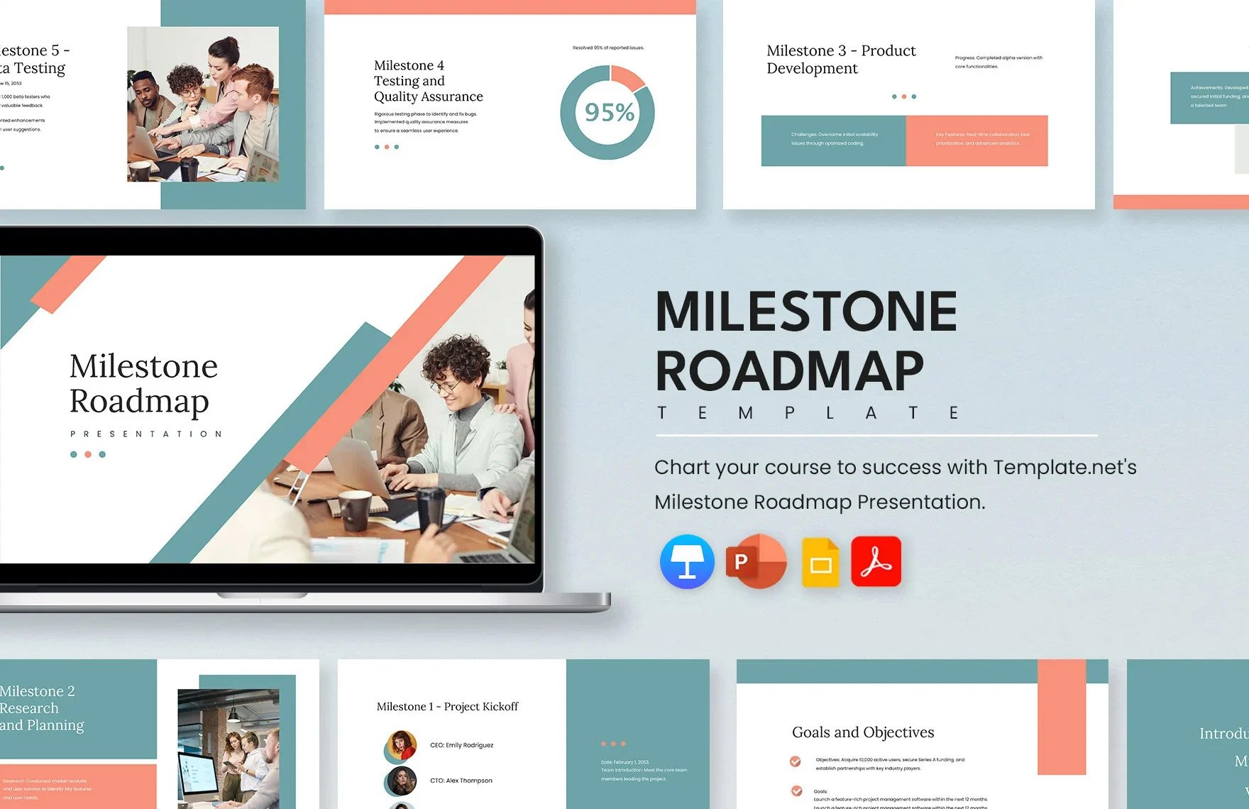 Free Milestone Roadmap Template in PDF, PowerPoint, Google Slides, Apple Keynote