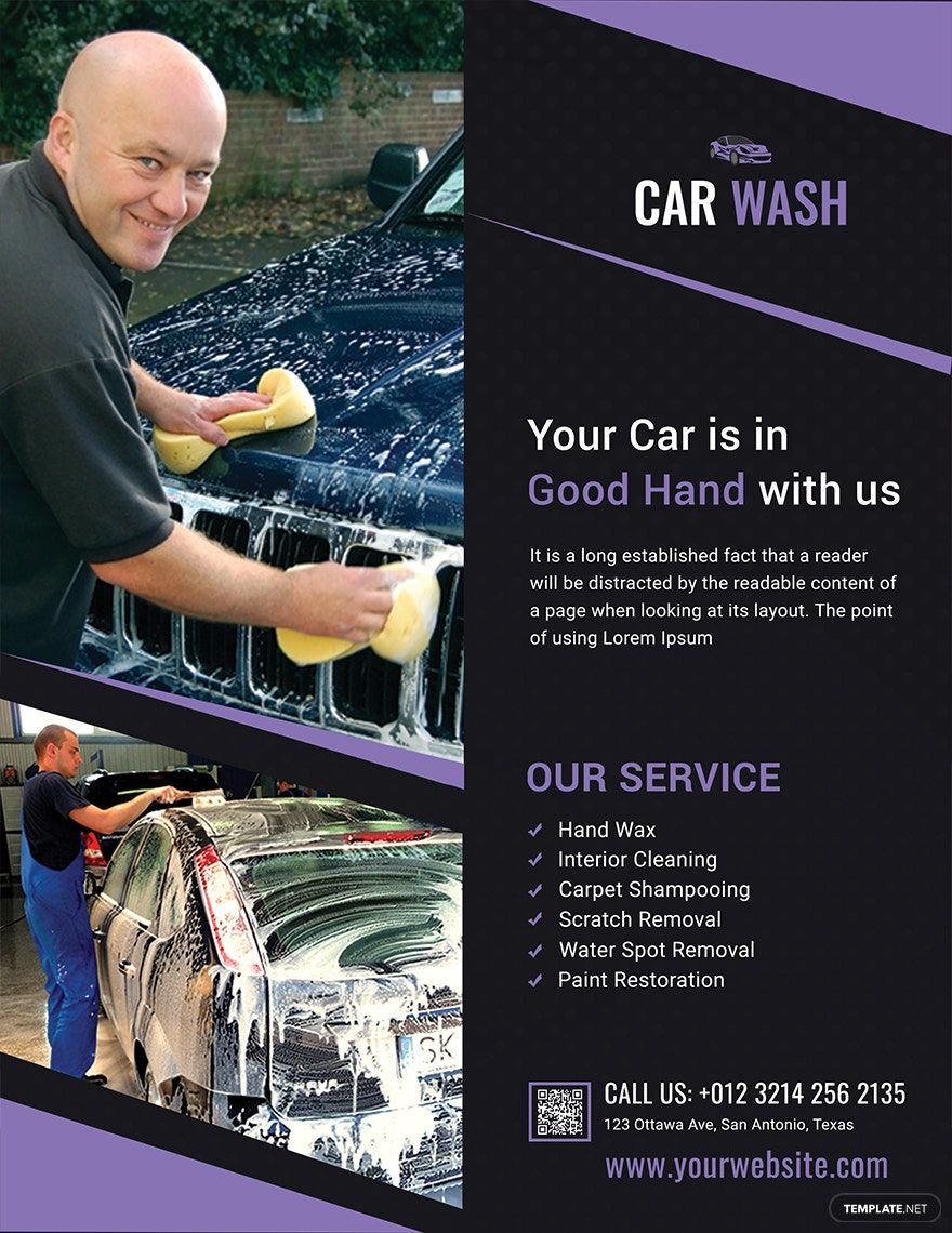 Car Wash Agency Flyer Template