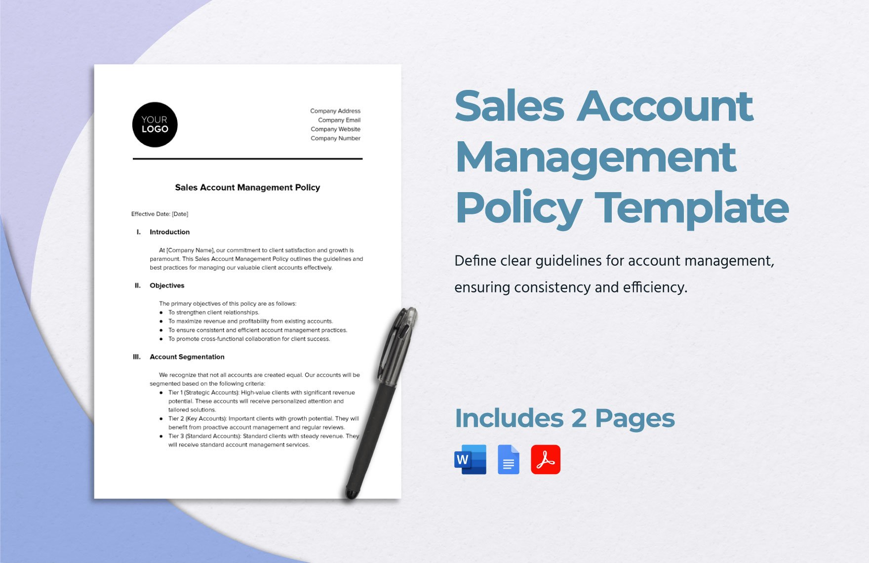 Sales Account Management Policy Template