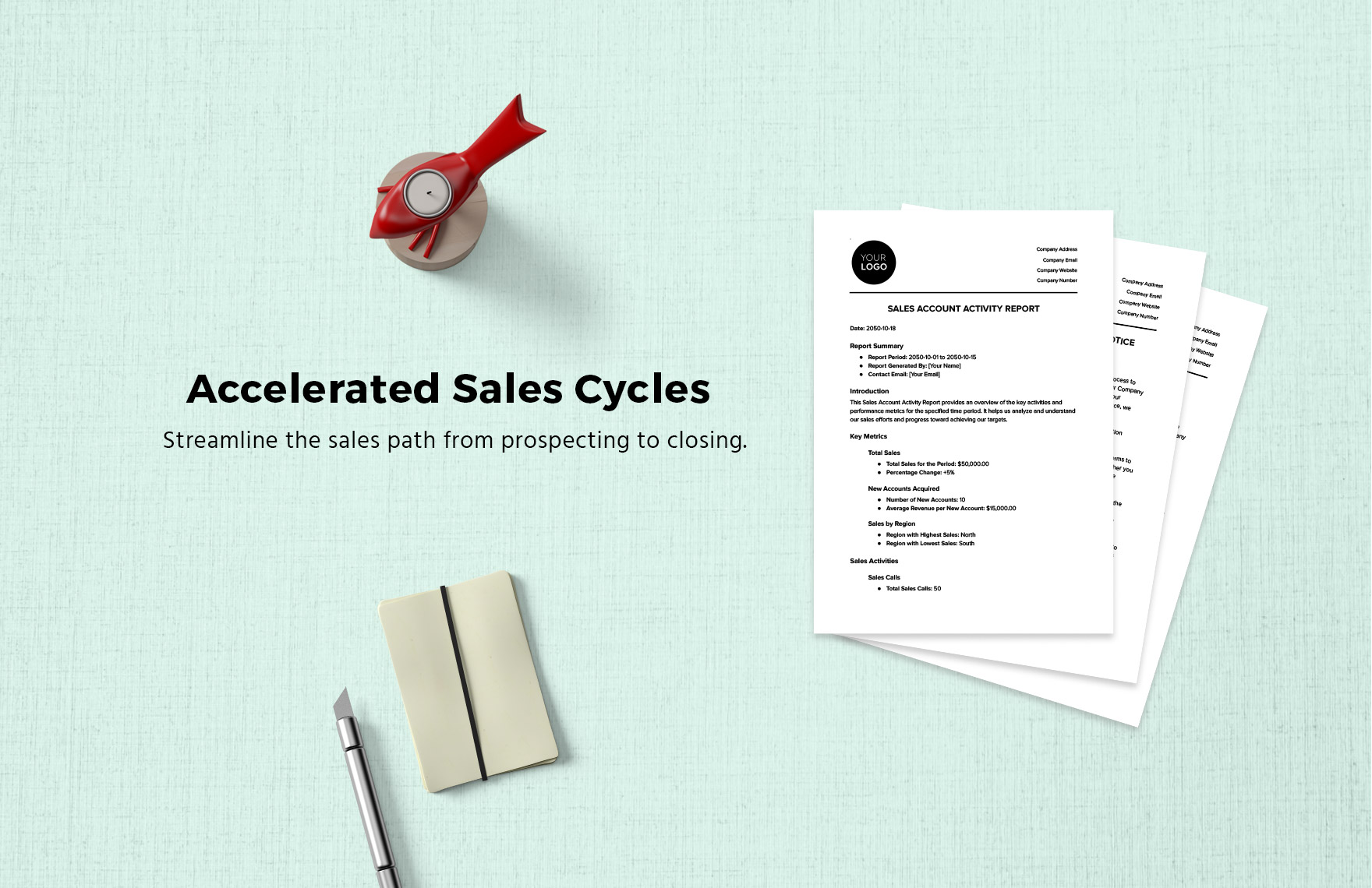 Sales Account Activity Report Template