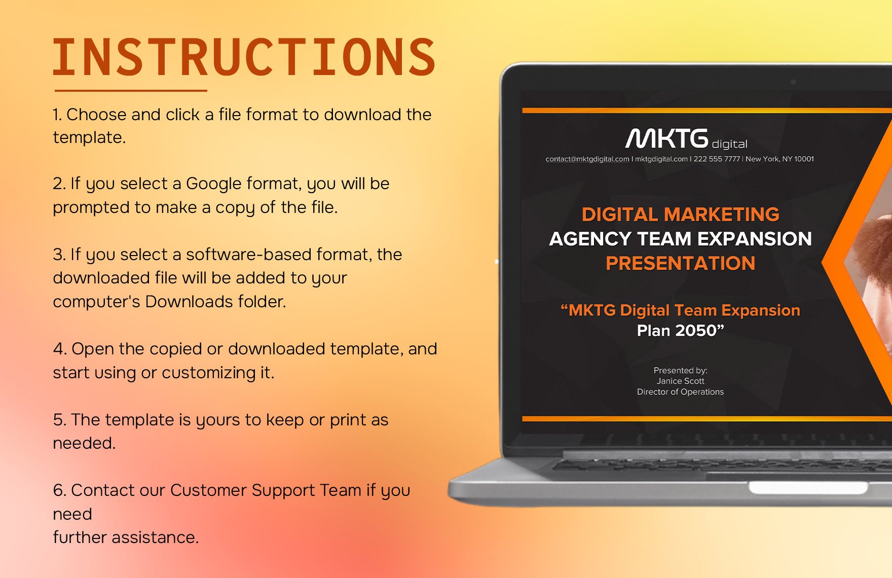 Digital Marketing Agency Team Expansion Presentation Template
