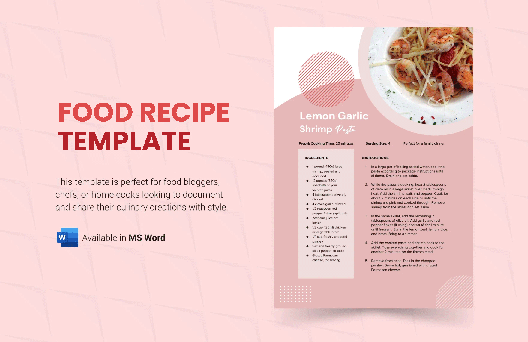 Food Recipe Template