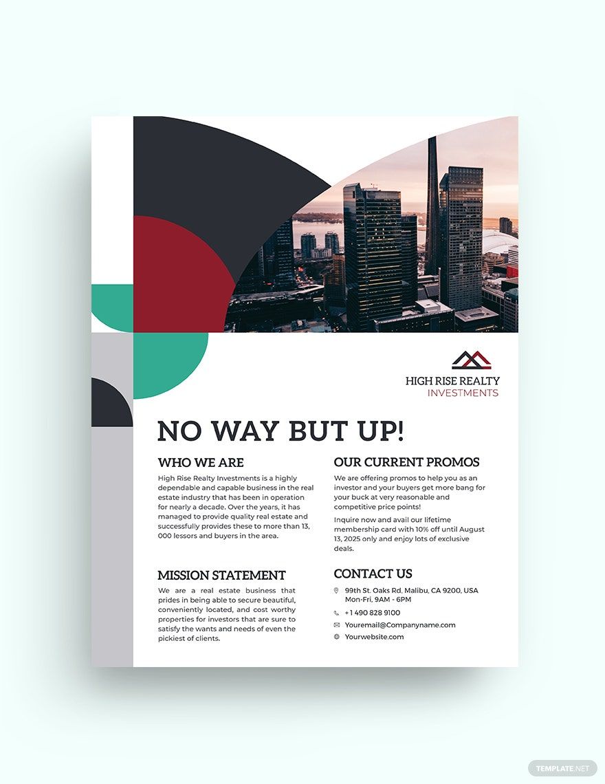 Commercial Real Estate Investor Flyer Template
