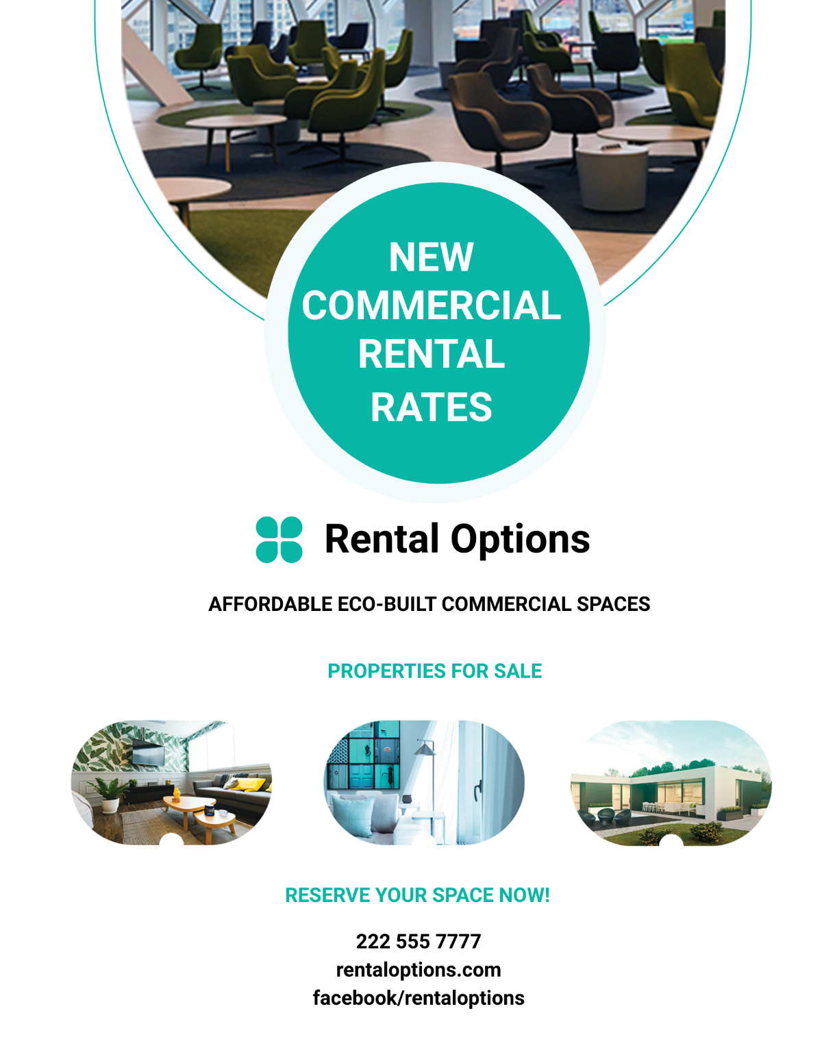 Commercial Rental Flyer Template