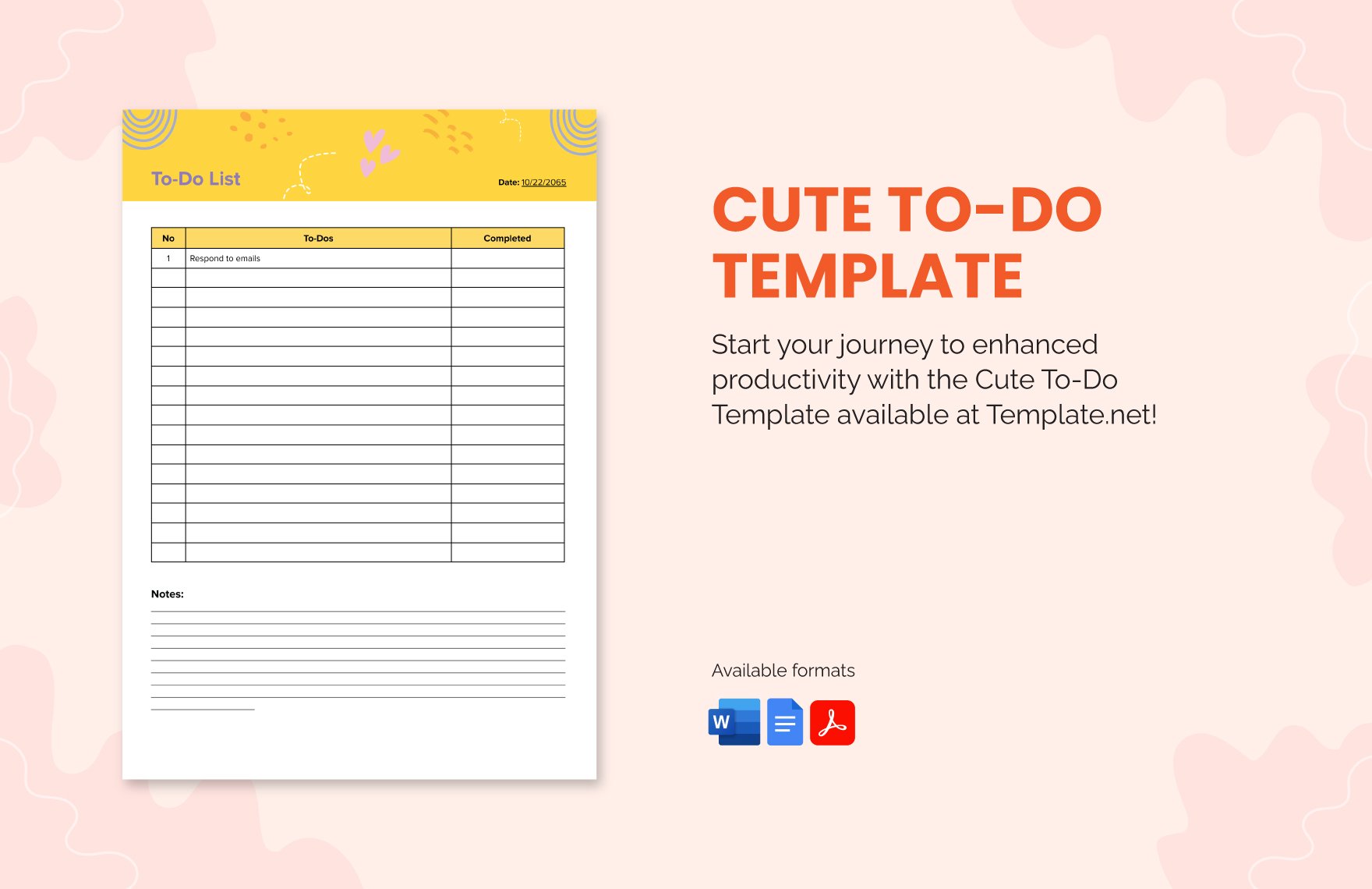 Cute To-Do Template