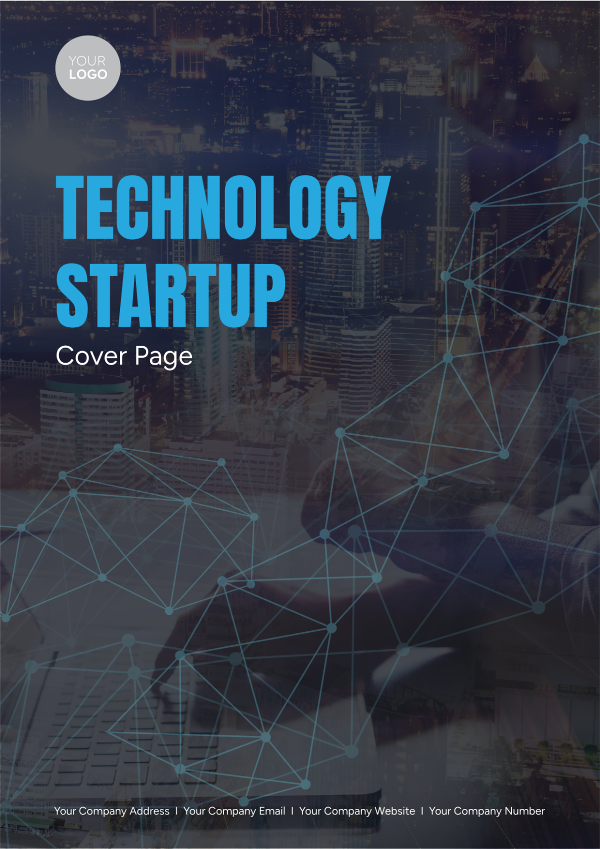 Technology Startup Business Cover Page