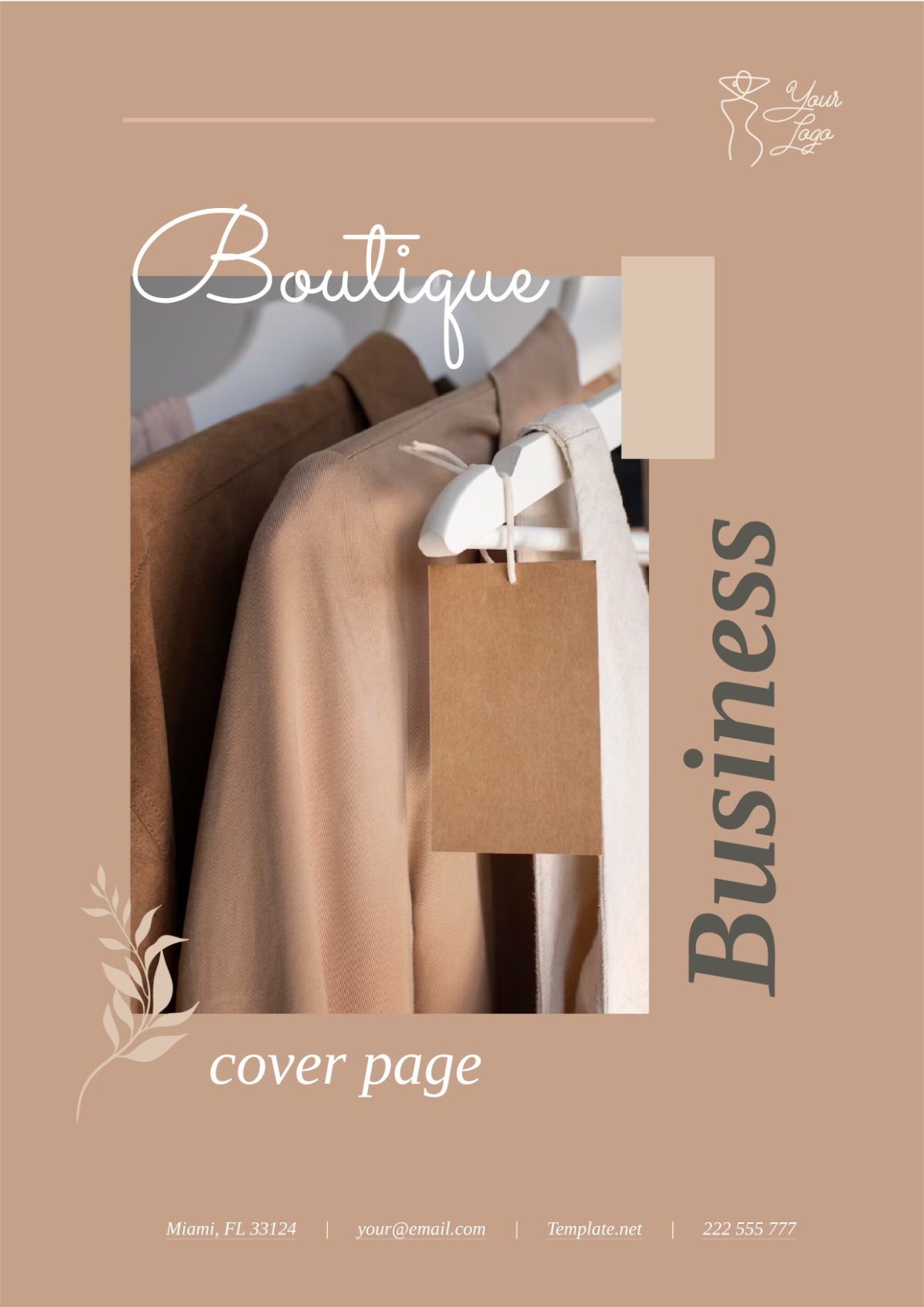 Boutique Business Cover Page