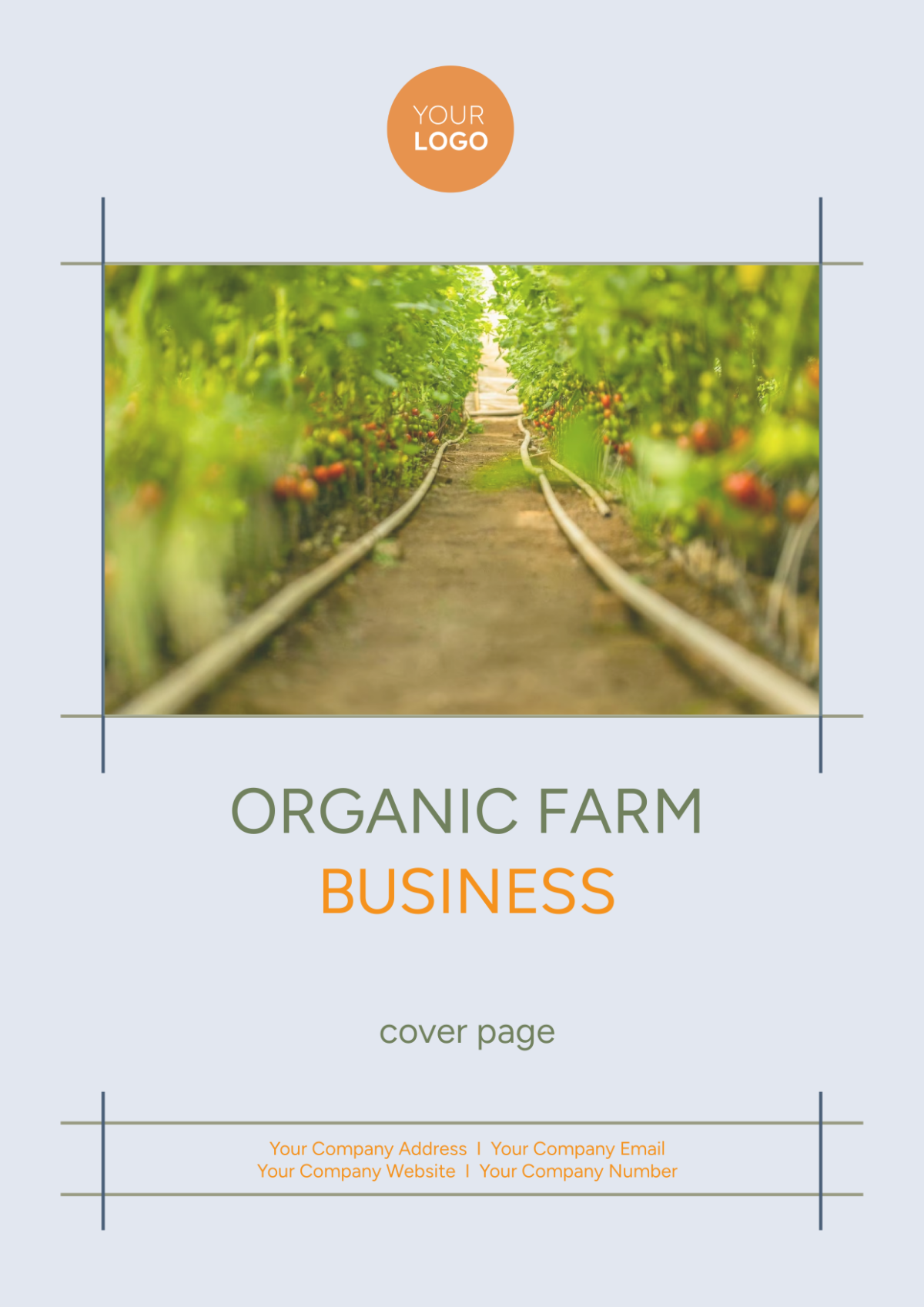 Organic Farm Business Cover Page