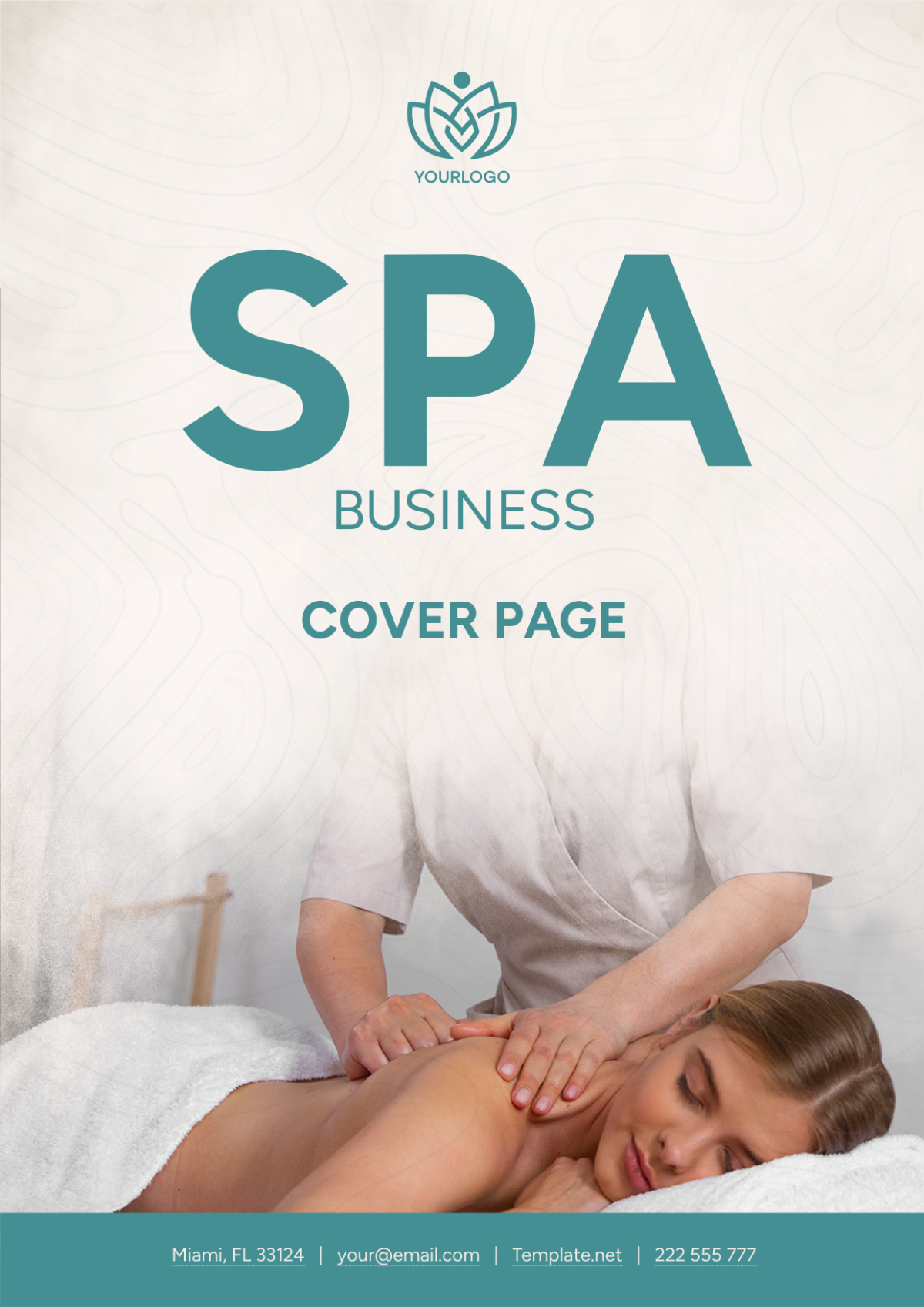 Spa Business Cover Page Template