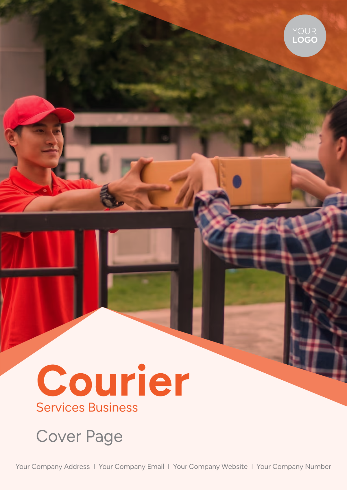 Courier Services Business Cover Page