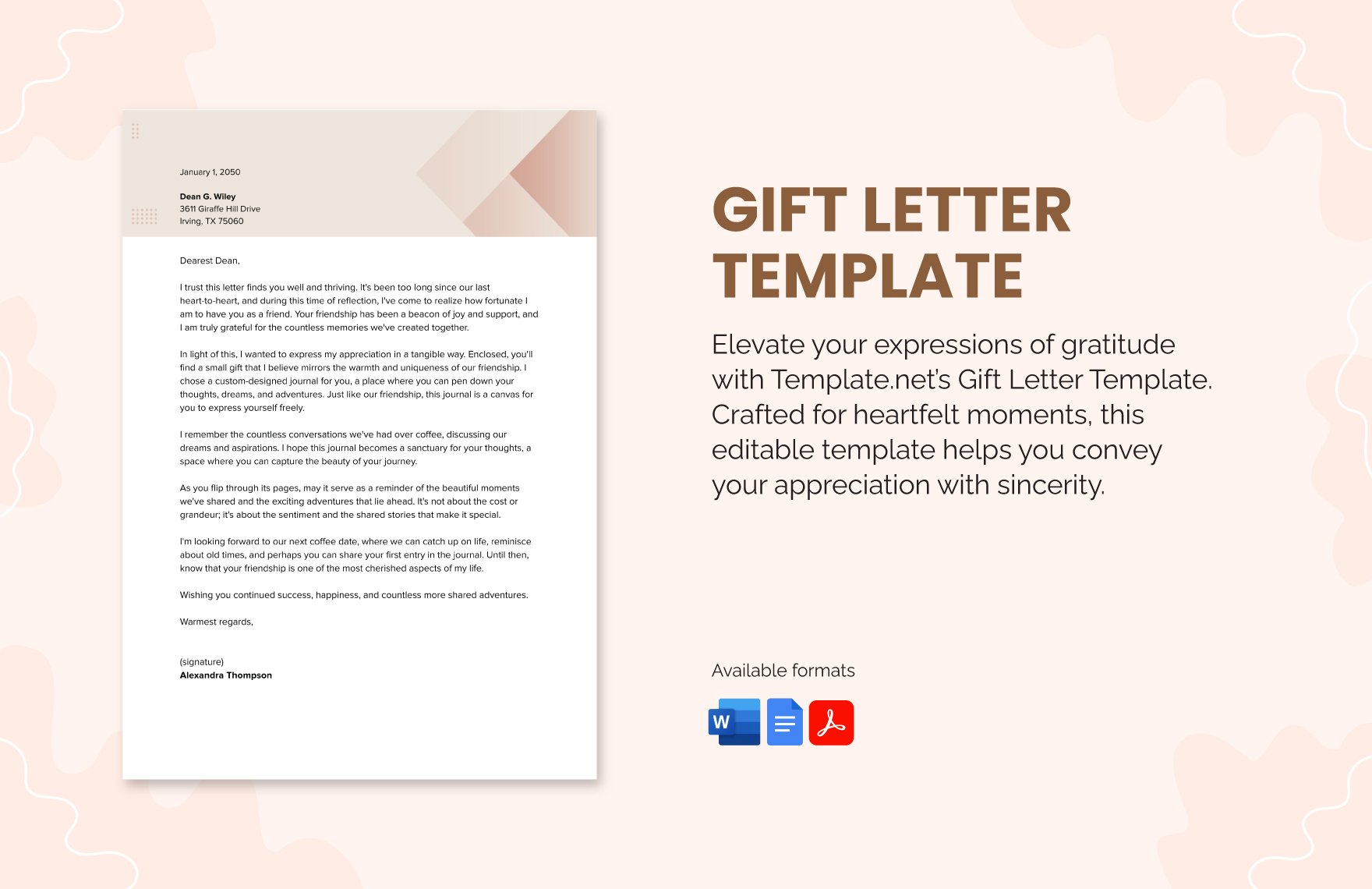 Gift Letter Template