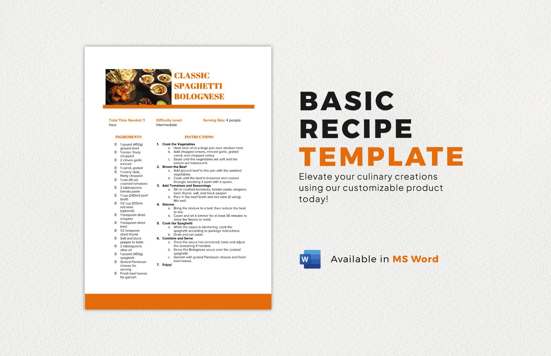 Basic Recipe Template