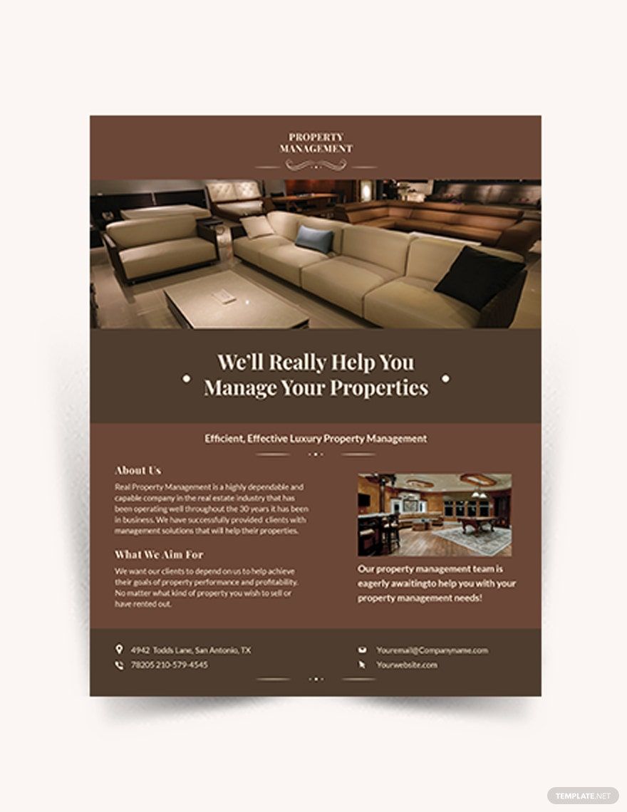 Luxury Property Management Flyer Template