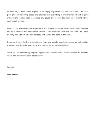 Free Passport Character Reference Letter Template to Edit Online