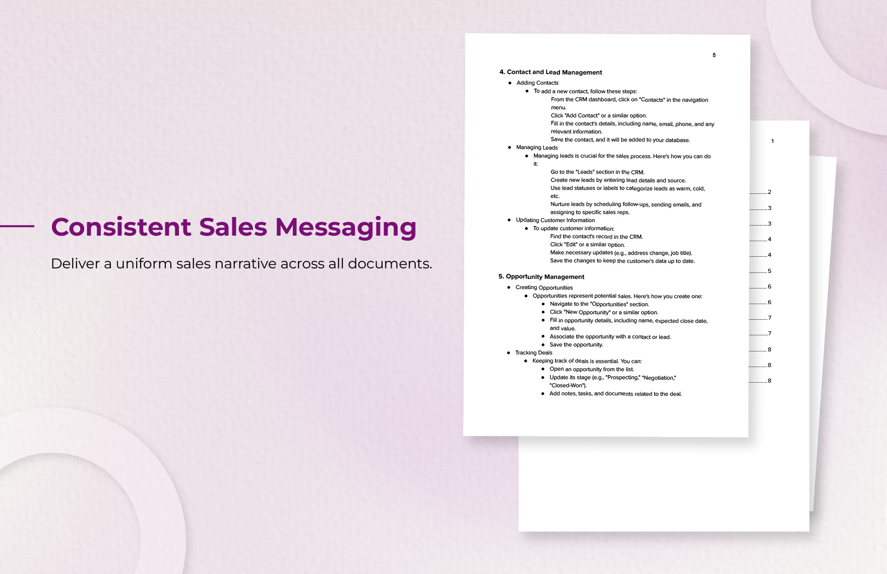 Sales CRM User Guide Template