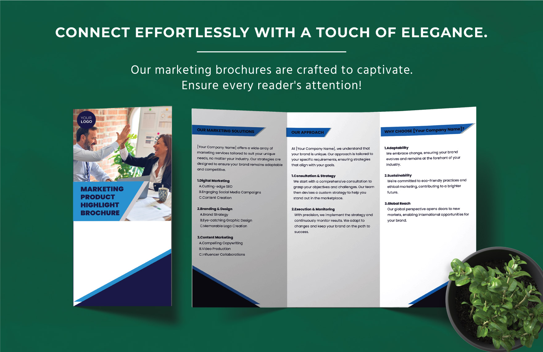 Marketing Product Highlight Brochure Template